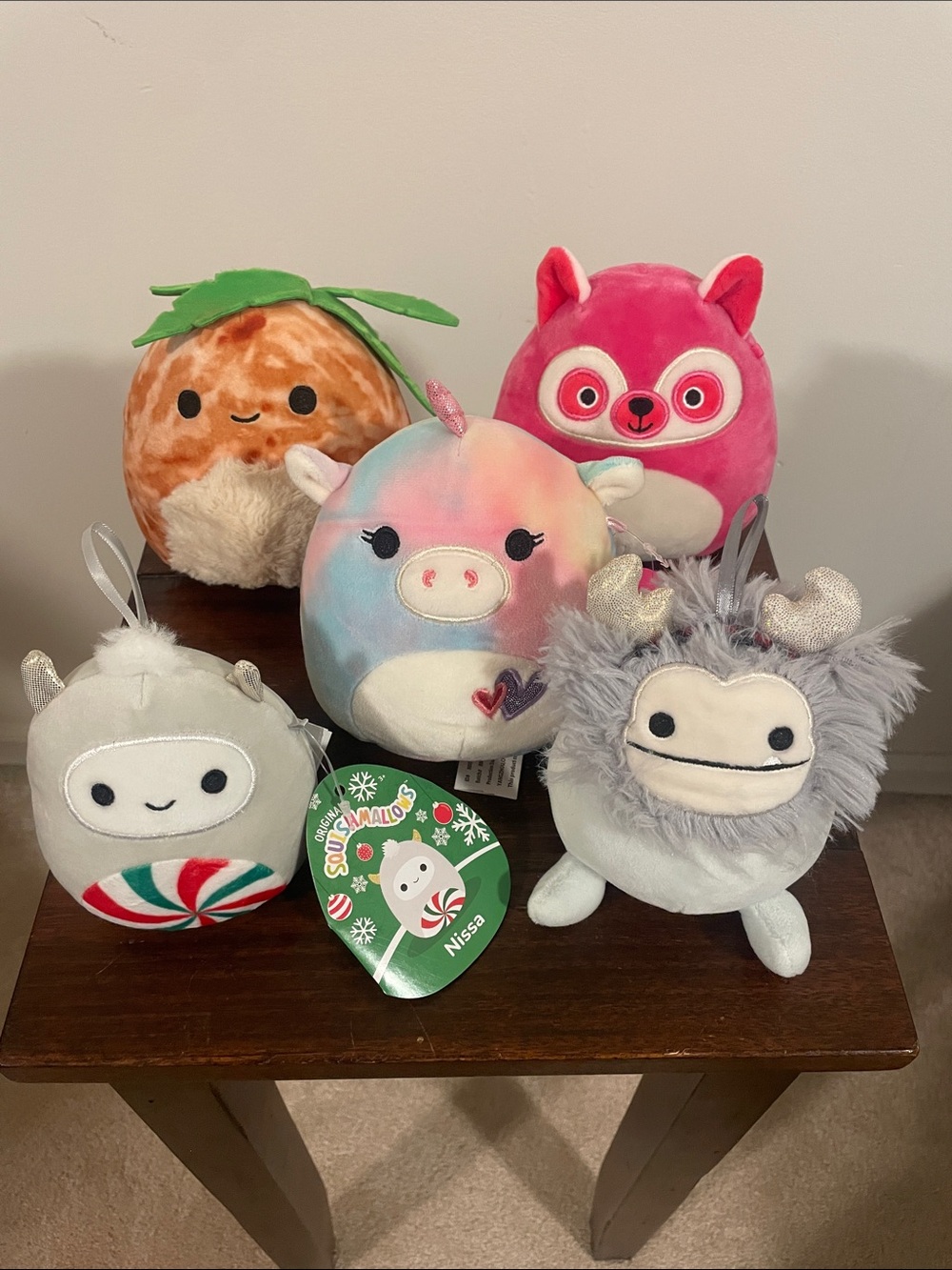 Squishmallows Bundle! - Bigfoot, Unicorn,  Lemur, Yeti, and Pineapple
